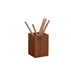 Classic design wooden pen holder prime quality wood pen older for stationery storage pen holder at affordable price