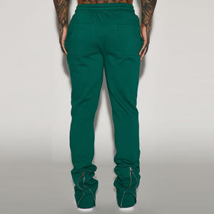 Pantalon de rue droit empilé Joggers hommes pantalons de survêtement décontracté hiver automne course à séchage rapide cordon de serrage avec logo décoration - Product Image 4