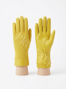 Guantes de Cuero Cálidos para Uso Diario con Panel Trasero de Punto y Puño Ajustable para Control del Clima, Hechos a Medida - Product Image 6
