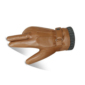 Guantes de Cuero con Cierre de Cremallera de Alta Calidad con Diseño de Logotipo Personalizable, Transpirables, Térmicos para Invierno, para Viajes, Uso Diario Informal - Product Image 5