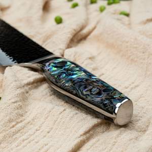 มีดเชฟสแตนเลสมีดสำหรับสับอเนกประสงค์ด้ามทำจากเรซินด้ามจับ5Cr15Mov ได้ตามต้องการ - Product Image 4