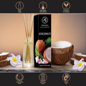 Difusor de Aromas Aromatika Coconut de 100 ml con Aroma Tropical Exótico y Fragancia Duradera para Habitaciones - Product Image 3