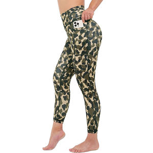 Legging 100% Polyester Spandex pour femme, pantalon moulant, Design personnalisé sans couture - Product Image 5