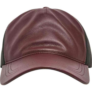 Gorras de Cuero para Hombre, Servicio OEM al por Mayor, Gorra de Béisbol Unisex de Cuero Genuino, 100% Algodón, Colores Personalizados, Transpirable e Impermeable - Product Image 3