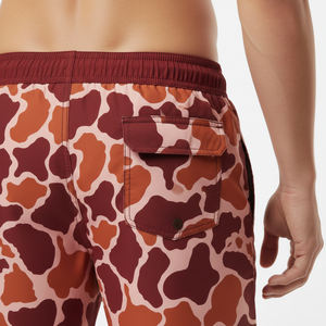 Pantalones Cortos de Cintura Media para Hombre, 100% Poliéster, 180g, de Primera Calidad, Sólidos, Elásticos en 4 Direcciones, de Secado Rápido, Transpirables, Antiarrugas y Anti-UV - Product Image 5