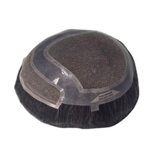 Toupee para Hombre Taz Hair, Peluca de Cabello Humano 100%, Densidad Cruda 60%-150%, Cabello Indio Remy, Resistente al Agua, Ondulado - Product Image 1