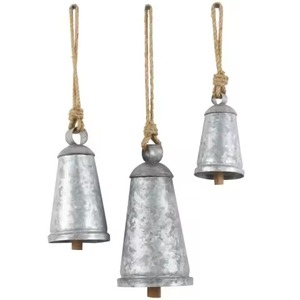 Campana Colgante de Navidad de Metal Vintage, Adorno de Vacaciones Rústico Hecho a Mano para Puerta, Pared, Jardín, Hogar, Decoración de Temporada - Product Image 3