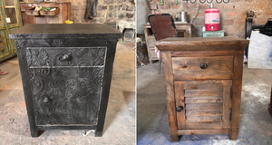 Armoire de luxe de style vintage placard ancien de la campagne française armoire d'aspect antique armoire en bois massif armoire de rangement de chambre à coucher vintage - Product Image 4