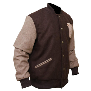 Chaqueta universitaria de béisbol personalizada de lana de chenilla para hombre, nuevo diseño personalizado, estilo universitario liso con letras para invierno - Product Image 2