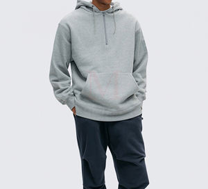 New Arrival Winter Oversized Pullover <b>Hoodie</b> 100% Cotton 400GSM Boxy Style Pocket Design All Colors Available <b>Plain</b> Dyed - Product Image 1