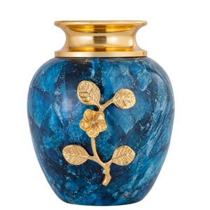 Florero de Metal martillado en tonos dorados moderno con diseño de loto Centro de mesa de lujo para sala de estar y decoración del hogar - Product Image 4