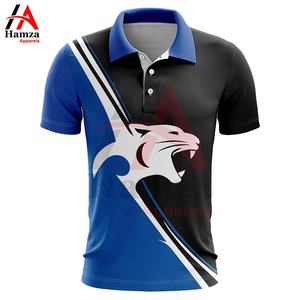 Polo tissu couleur et taille sublimation chemise dernière conception imprimé léopard pour hommes personnalisé polos à manches courtes - Product Image 6