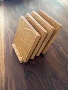 แผ่นรองแก้วไม้เนื้อแข็งธรรมชาติ เป็นมิตรกับสิ่งแวดล้อม สำหรับแก้วกาแฟ ชา ทำด้วยมือ สไตล์โมเดิร์น ชุดแผ่นรองแก้วไม้ ขนาดเส้นผ่านศูนย์กลาง 300 มม. หนา 10 มม. - Product Image 4