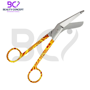 กรรไกรผ้าพันแผลผ่าตัดสีเหลืองสีส้มสีส้ม5.5 "เครื่องมือทางการแพทย์มาใหม่ - Product Image 3