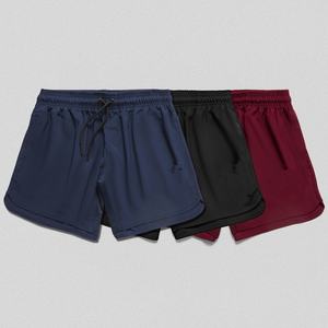 Short de gym décontracté pour hommes, short de course respirant à séchage rapide avec poches, taille moyenne, cordon de serrage, vente en gros - Product Image 4