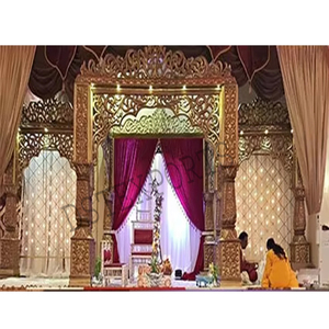 มณฑป/เวทีงานแต่งงานสไตล์บอลลีวูดสุดพิเศษ นอร์เวย์ มณฑปบอลลีวูดดีไซน์ใหม่ล่าสุด มณฑปงานแต่งงานบอลลีวูดสมัยใหม่ ออสเตรเลีย มณฑปไฟเบอร์บอลลีวูด - Product Image 1