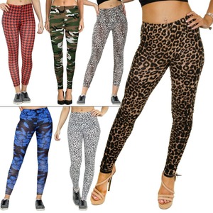 กางเกงเลกกิ้งผ้ายืดสำหรับผู้หญิงเลกกิ้งพิมพ์ลายสำหรับเล่นโยคะฤดูหนาว - Product Image 4