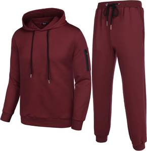 Ensemble de survêtement pour homme personnalisé 2025, tissu extensible en nylon 250GSM, sport de gym, entraînement, deux pièces, sweat-shirt à capuche, jogging, tenue de sport décontractée - Product Image 4
