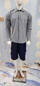 <b>Men's</b> Long-Sleeved 100% Cotton Twill Anti-Pilling <b>Shirt</b> Easy-Care Solid Color Oxford Spinning Spring Autumn Business - Product Image 3