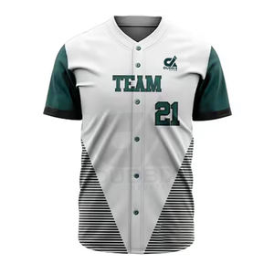 Uniforme de baseball de qualité supérieure, fabriqué par un fabricant de premier plan, 100% polyester, séchage rapide, respirant, nom d'équipe personnalisé, col en V, sports de plein air - Product Image 3