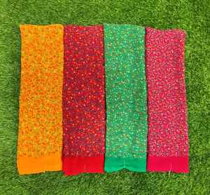 เสื้อพิมพ์ลาย Georgette Saree ไร้น้ำหนักห้าดาว patta กับเสื้อ Saree ผ้าที่มีคุณภาพดีที่สุด - Product Image 3