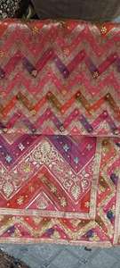 Telas de brocado bordado con diseño de bordes geométricos hechas a medida, ideales para diseñadores de vestidos de novia y tiendas de suministros de telas - Product Image 5