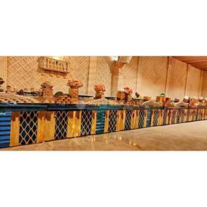 Splendid Charm Wedding <b>Buffet</b> Counter Luxury Stainless Steel Food Display <b>Table</b> Elegant Catering Setup for Events and Receptions - Product Image 5