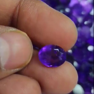 198ชิ้นอเมทิสต์ธรรมชาติ11มม. ถึง18มม. 825ตัดวงรีมาก iroc ขายพลอยหลวมคุณภาพสูงสำหรับเครื่องประดับ - Product Image 2
