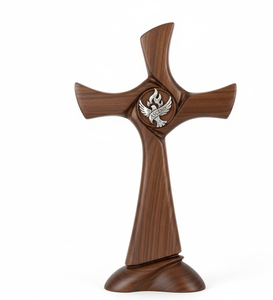 Décoration religieuse chrétienne murale en bois massif de haute qualité, faite à la main, forme personnalisée pour l'intérieur de l'église - Product Image 2