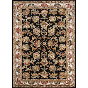 Alfombra Boho Hecha a Mano Kasbah Gris y Negra, Lana y Viscosa, 4m Rectangular, Diseño Floral, 10mm de Grosor, para Dormitorio y Hogar-Top-1512 - Product Image 1