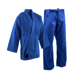 Prezzo di fabbrica all'ingrosso personalizzato realizzato 100% cotone produttori Judogi uniforme abiti arti marziali indossare bambini donne uomini taglie