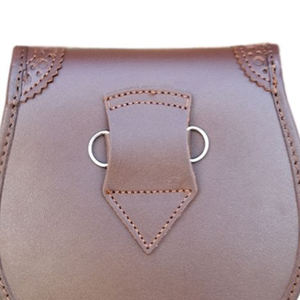 Cuir Sporran de qualité supérieure en peau de phoque sur mesure style écossais avec logo personnalisé disponible dans toutes les couleurs - Product Image 6