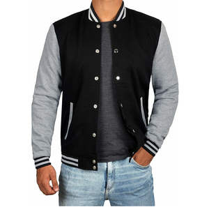 แจ็คเก็ตวาร์ซิตี้ผู้ชายสไตล์สตรีทแวร์ ออกแบบเอง กันลม ระบายอากาศ ใส่สบาย สำหรับฤดูหนาว ปักลาย ปิดกระดุม คุณภาพสูง - Product Image 2