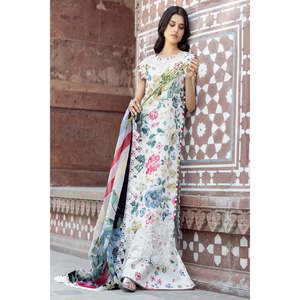 Bin Ilyas 2081 a Printed Embroidered Lace Fabric 'Edit'26 TC-1566 Lawn Collection - Product Image 1