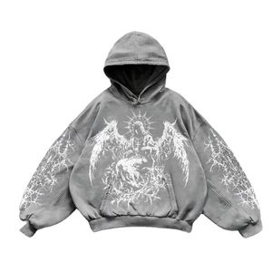 2025 vente chaude 100% sweats à capuche en coton pour hommes bases coton mélangé sérigraphie à capuche couleur panneau Street Wear sweat à capuche régulier - Product Image 5