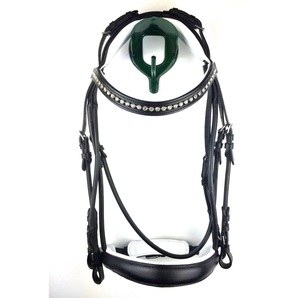 Brida trenzada caballo, ecuestre, trenza ARONA, sueco, anatómico. Cuello, diamantes de imitación - Product Image 5