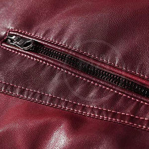 Chaqueta de cuero cálida de invierno transpirable para hombre, chaqueta de cuero informal para hombre a precio razonable - Product Image 6