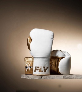 ถุงมือชกมวย MMA ยี่ห้อ Golden Fly หนังแท้ สำหรับฝึกซ้อมและแข่งขัน ผลิตตามสั่ง ปรับขนาดได้ด้วยเชือกผูก - Product Image 1