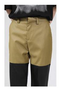 Pantalones de Cuero de Cintura Media con Cremallera y Logotipo Personalizado, de Alta Calidad, con Parches, a la Moda, Resistentes al Viento, Transpirables, Estilo Urbano, Corte Recto - Product Image 6