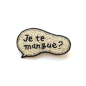 Broches de nuevo diseño de la mejor calidad, broche de hoja de moda a bajo precio con cuentas de alambre de lingotes #007281490, encaje técnico bordado - Product Image 2