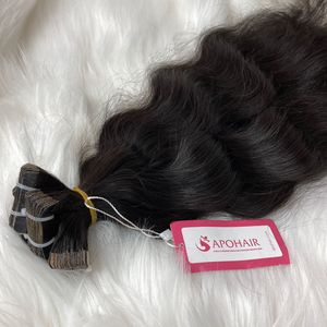 Bande ondulée naturelle sans enchevêtrement, pas de perte de cheveux, 100g par paquet, Extensions de cheveux humains en gros - Product Image 1