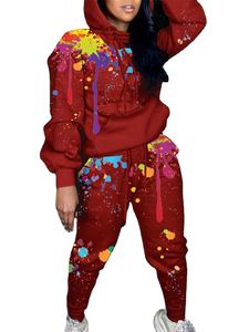 ODM Offre Spéciale survêtement pour femme couleur personnalisée survêtements en coton éponge de haute qualité ensemble deux pièces - Product Image 5