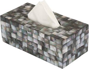 กล่องใส่กระดาษทิชชูมุกประดับมุกทำมือสุดหรูสำหรับของขวัญงานแต่งงาน กล่องใส่กระดาษทิชชูมุกตกแต่งสำหรับการตกแต่งภายในที่หรูหรา - Product Image 6