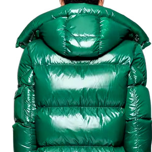 Chaquetas acolchadas de invierno con cuello levantado de servicio OEM para hombre, chaquetas acolchadas de hombre con logotipo personalizado OEM, ropa de calle al por mayor - Product Image 6