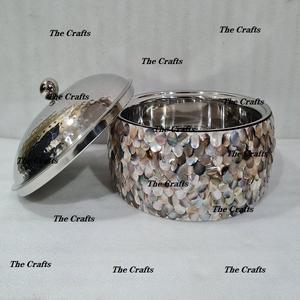 การออกแบบที่น่าสนใจหม้อร้อนทำโดยเหล็กไม้และแม่ของมุกจานหม้อในราคาที่ดีที่สุด - Product Image 6