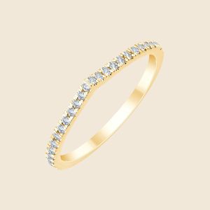 Bague Misty Dew avec diamant rond cultivé en laboratoire F-VS 0,2 carat en or massif 14 carats pour mariage, fiançailles et occasions spéciales - Product Image 1