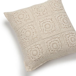 crochet <b>cushion</b> for home decoration made of natural cotton made by using hand needle - Product Image 3