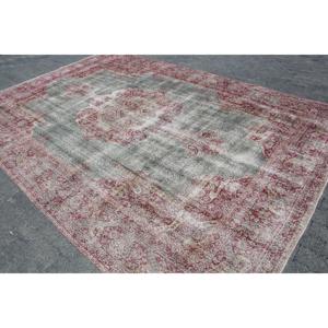 Tapis vintage surdimensionné, tapis turc 8,5x12,3 pieds, tapis en laine rouge - Product Image 2