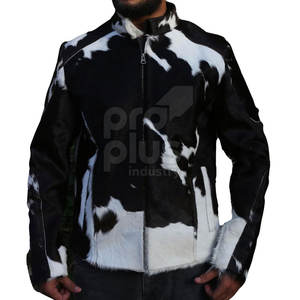 Chaqueta de Cuero Vacuno 100% Genuino de Primera Calidad para Hombre, Invierno, Casual, Cierre de Cremallera, Prenda Exterior Duradera, Transpirable y Ecológica - Product Image 3