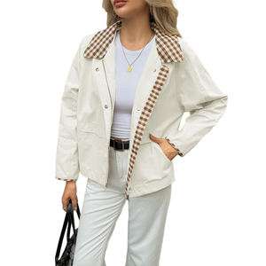 Custom Cotton <b>Canvas</b> Women <b>Jacket</b> High Quality Plain <b>Canvas</b> <b>Jacket</b> Winter Lightweight Breathable <b>Jacket</b> For women - Product Image 5